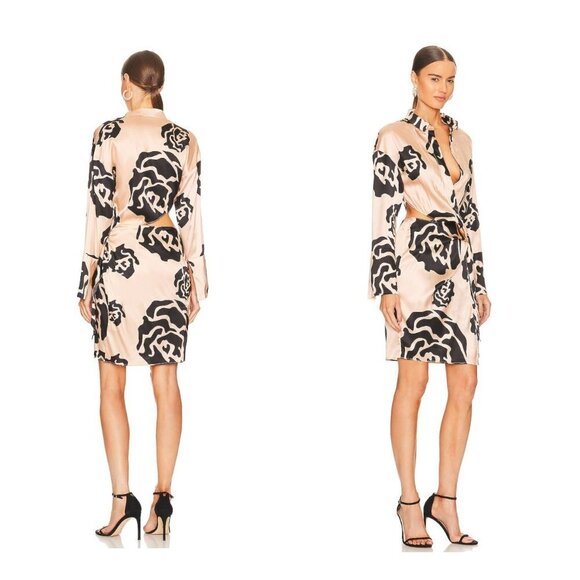 Mother of All | NWT Atenea Mini Dress in Floral Pink Size S - Picture 2 of 10